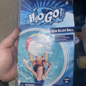 H2O Go 16" Inch Inflatable Beach Ball New